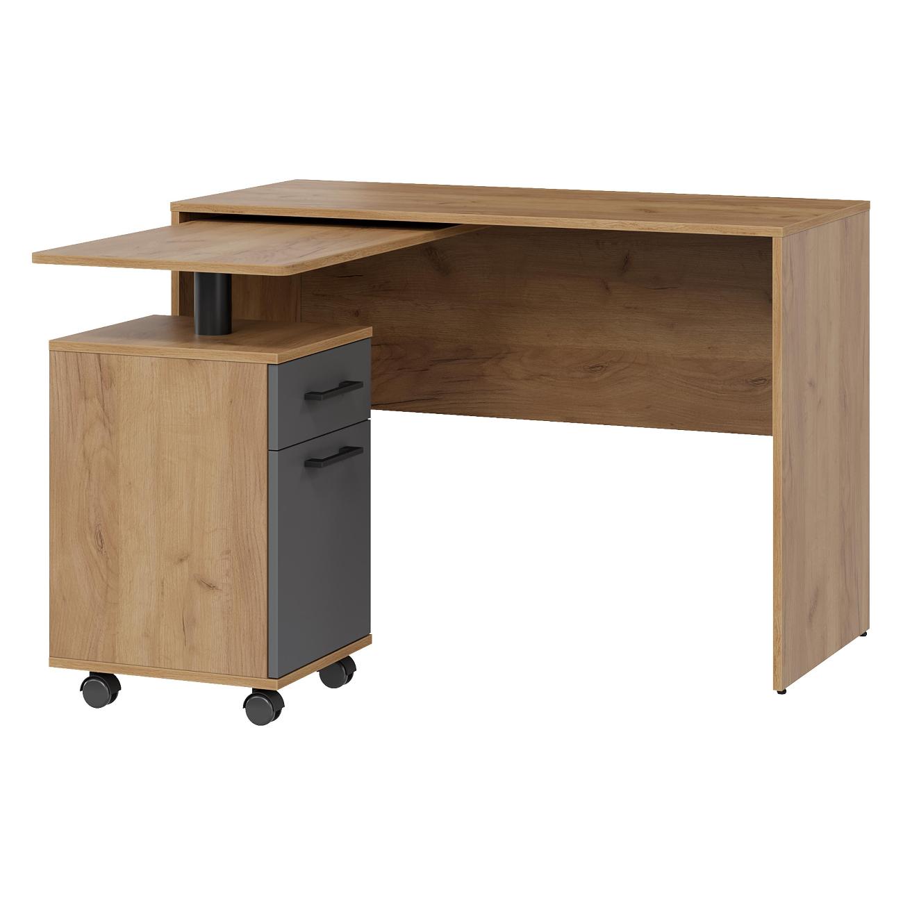 Стол компьютерный Трия Норман золотой серый (271899)