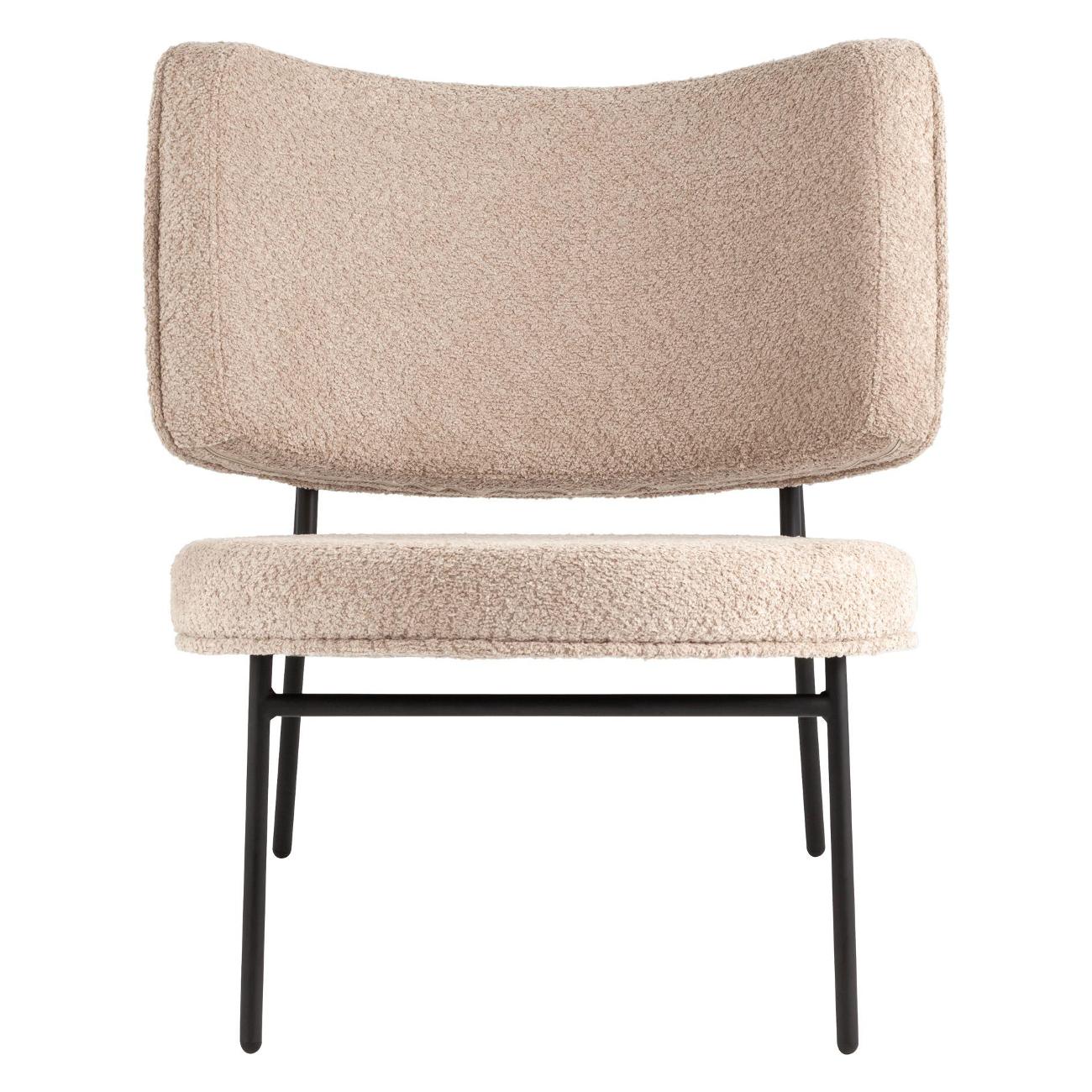 Кресло Stool Group District&nbsp;Lounge&nbsp;букле&nbsp;капучино