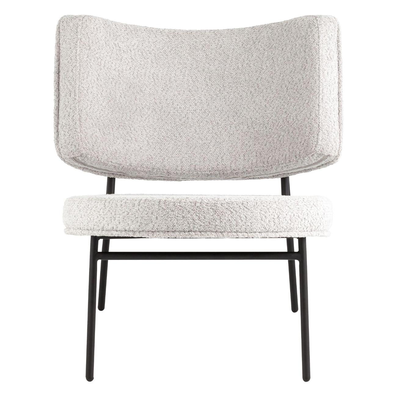 Кресло Stool Group District&nbsp;Lounge&nbsp;букле&nbsp;светло-серое