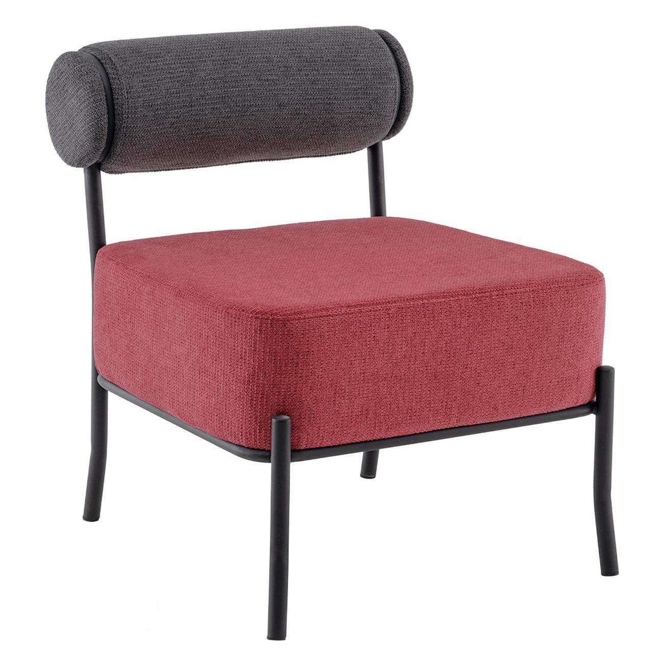 Кресло Stool Group Ponpoun,&nbsp;темно-серое,&nbsp;бордо