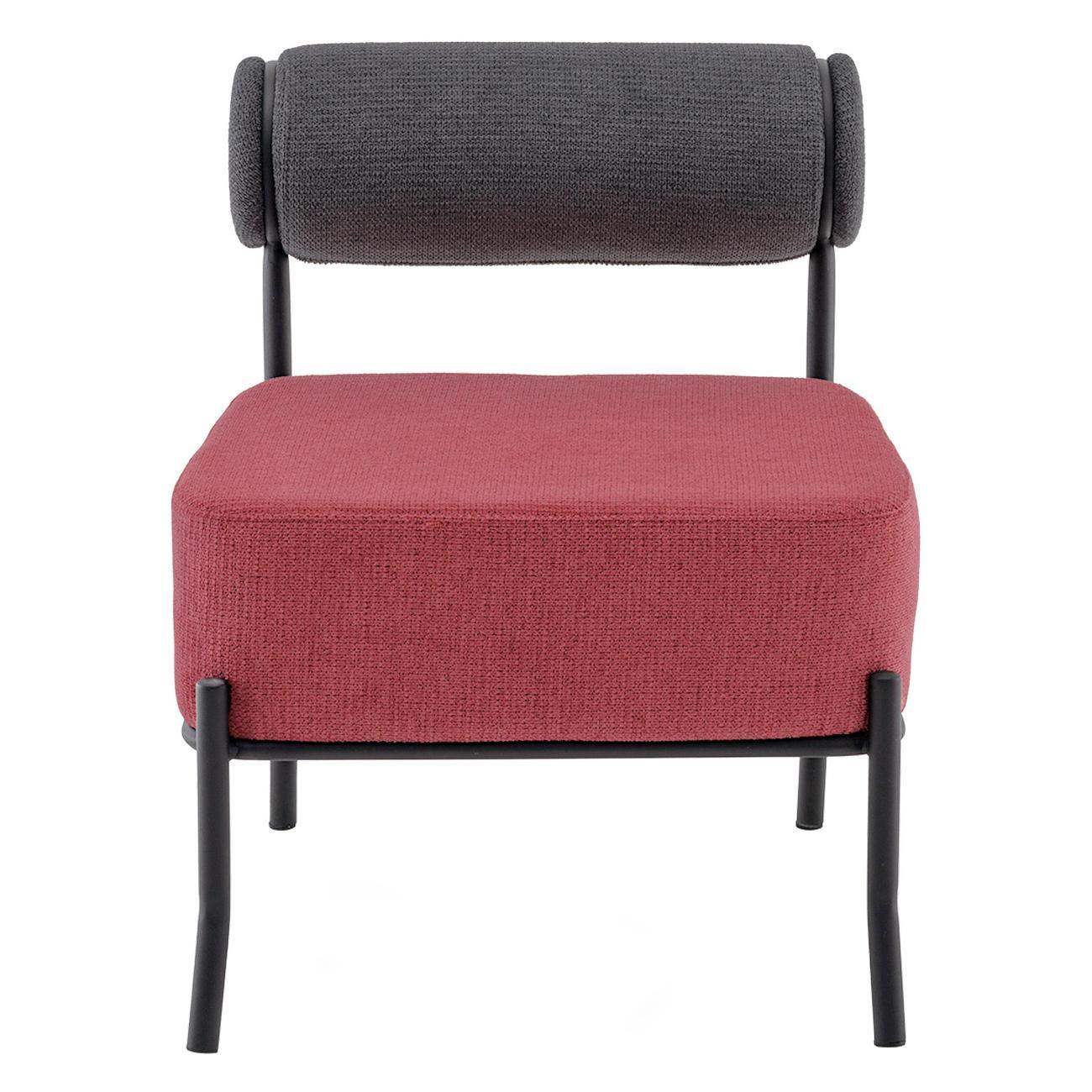 Кресло Stool Group Ponpoun,&nbsp;темно-серое,&nbsp;бордо