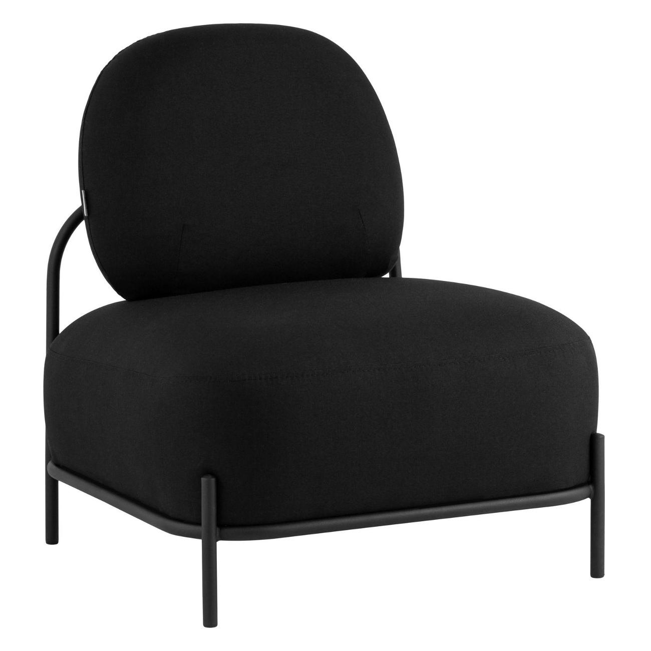 Кресло Stool Group Стоун&nbsp;рогожка&nbsp;черное