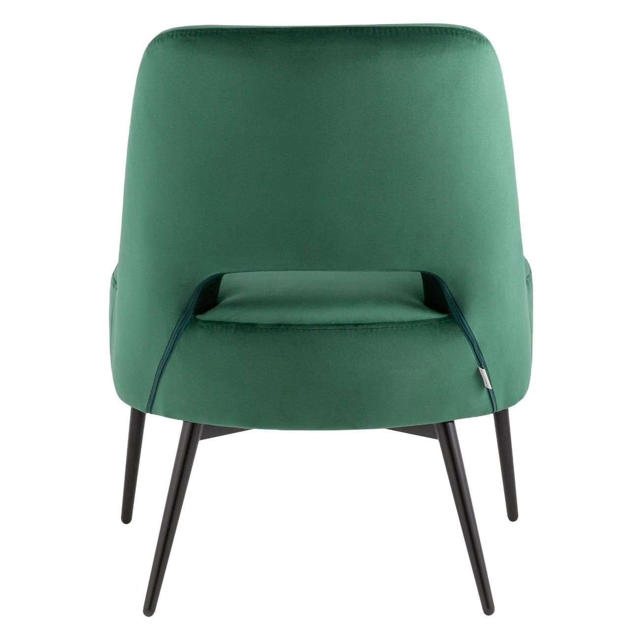 Кресло Stool Group лаунж&nbsp;Бостон&nbsp;велюр&nbsp;зеленое