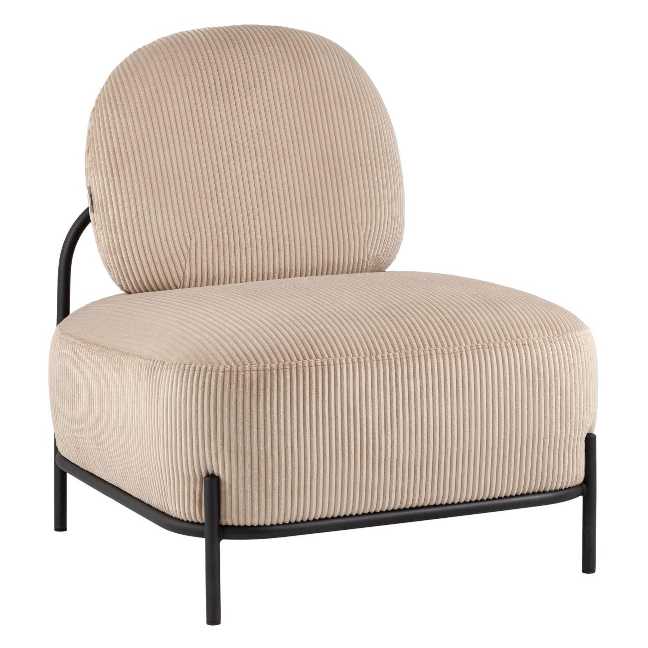 Кресло Stool Group Стоун&nbsp;велюр&nbsp;рельефное&nbsp;бежевое фото