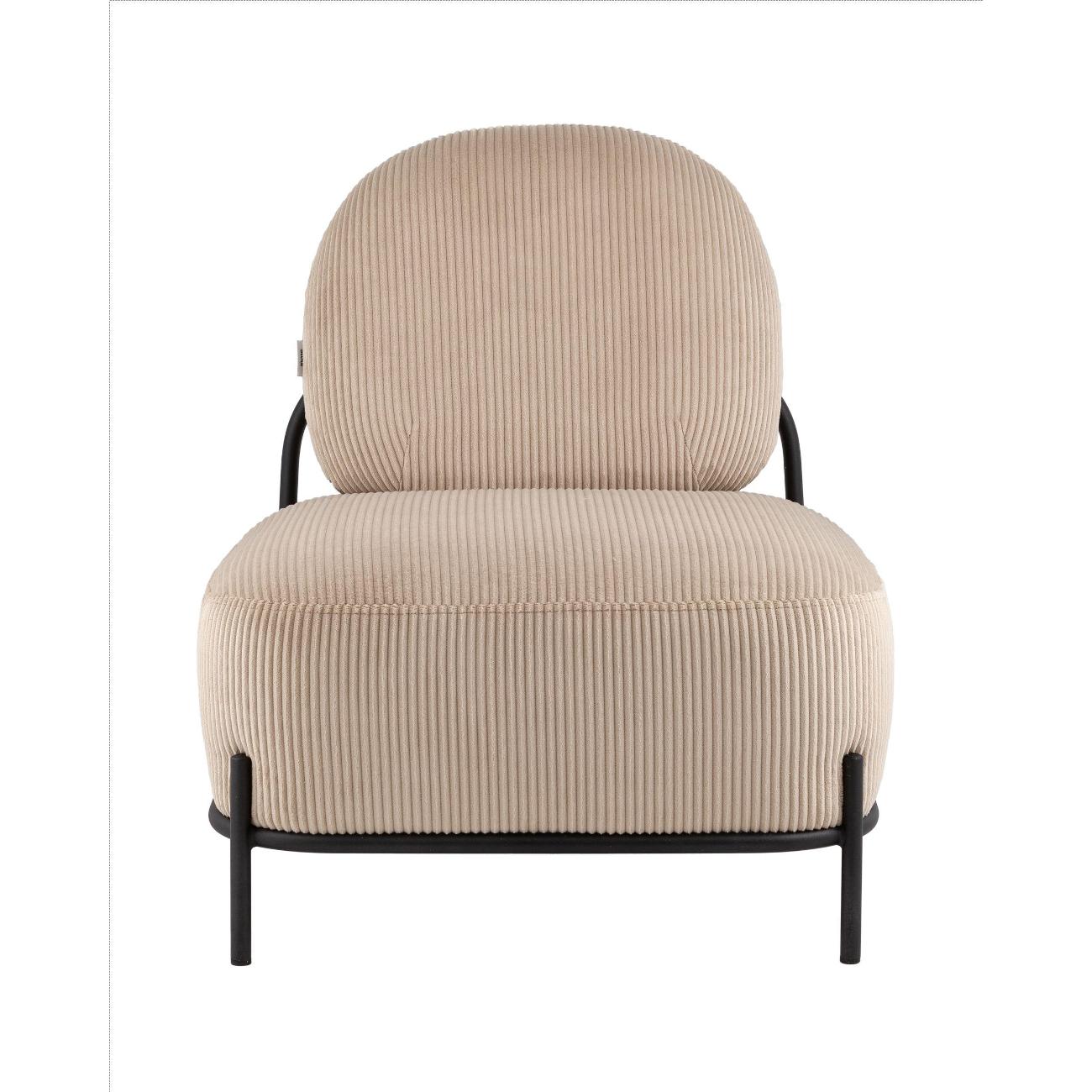 Кресло Stool Group Стоун&nbsp;велюр&nbsp;рельефное&nbsp;бежевое