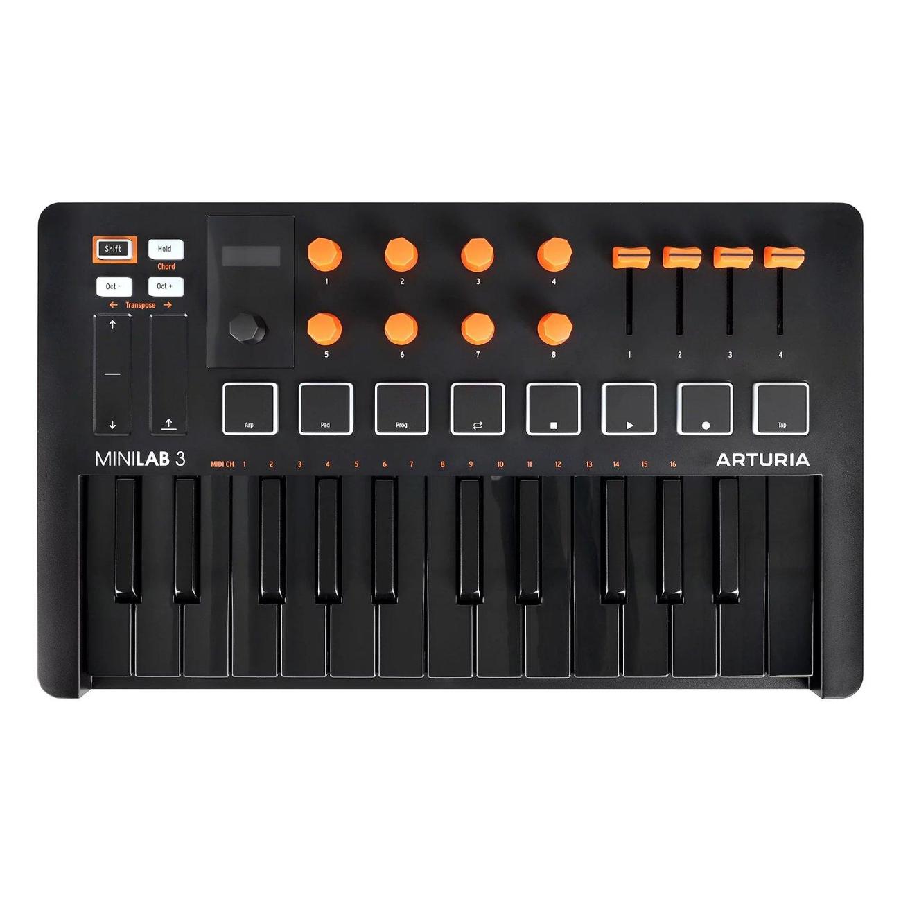 Midi клавиатура Arturia MiniLAB 3 Orange Edition