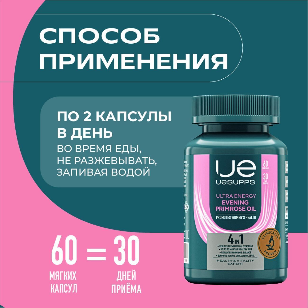 Витаминный комплекс для красоты и здоровья UESUPPS Ultra Energy Beauty Women Multivitamin (UES020663)