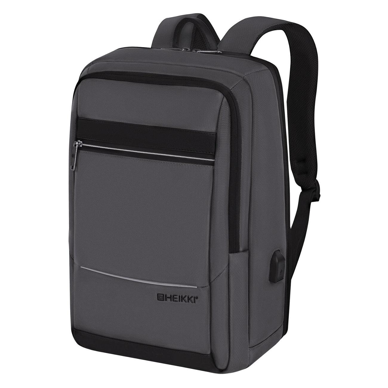 Рюкзак городской HEIKKI 44х30х16 см Черный