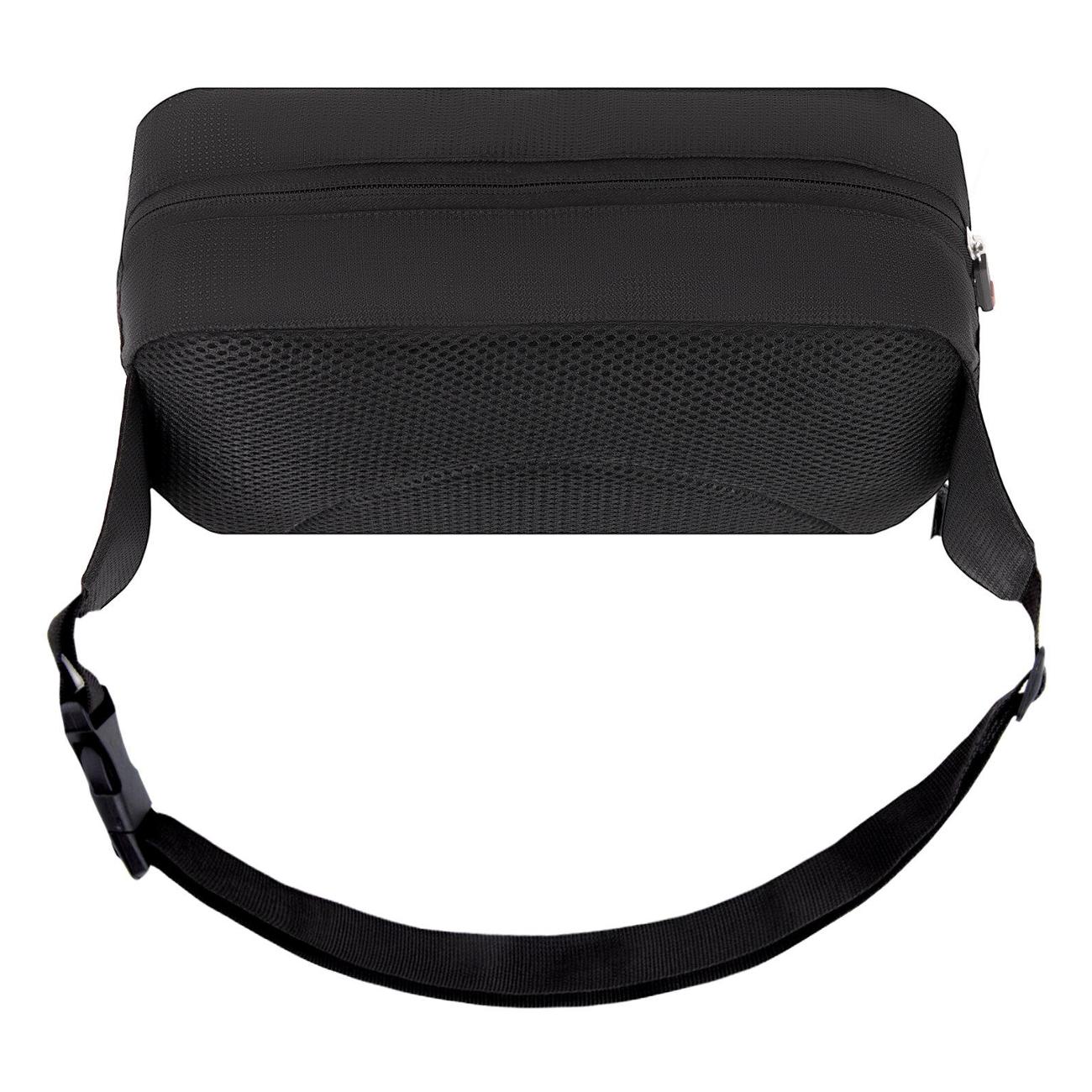 Сумка на пояс HEIKKI Rio Черная 28х16х9 см