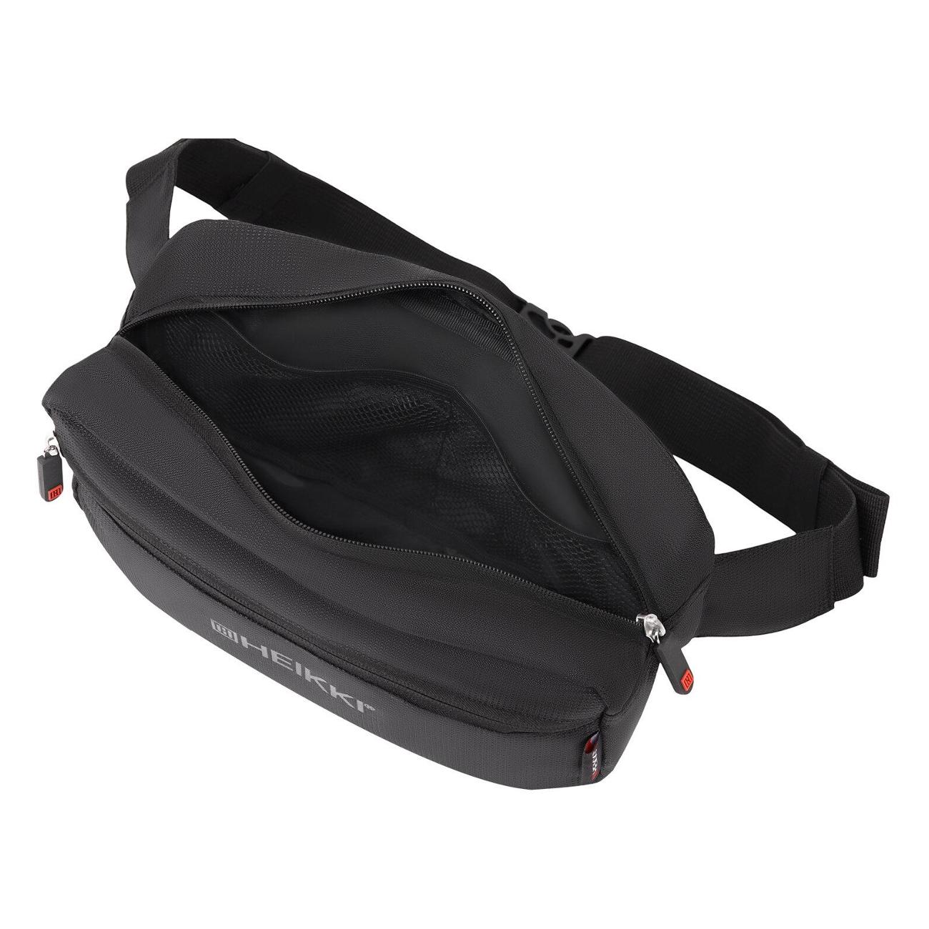 Сумка на пояс HEIKKI Rio Черная 28х16х9 см