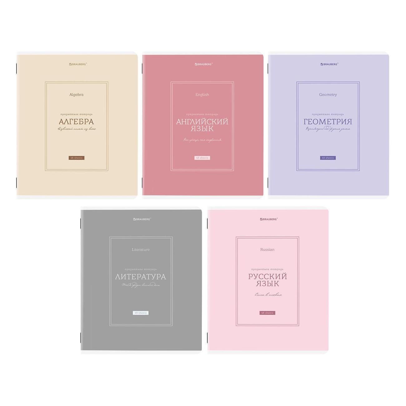 Тетрадь предметная Brauberg 5шт 405186 фото