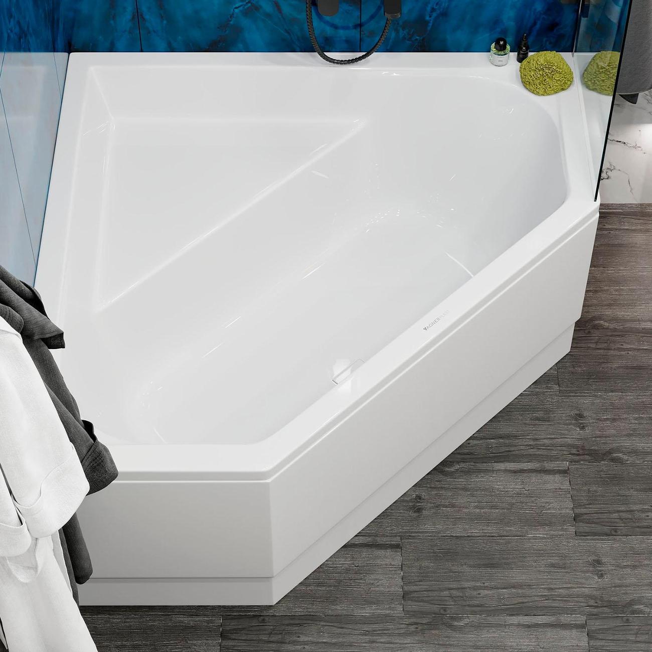 Ванна акриловая VAGNERPLAST Cavallo (VPBA140CAV3X-04)