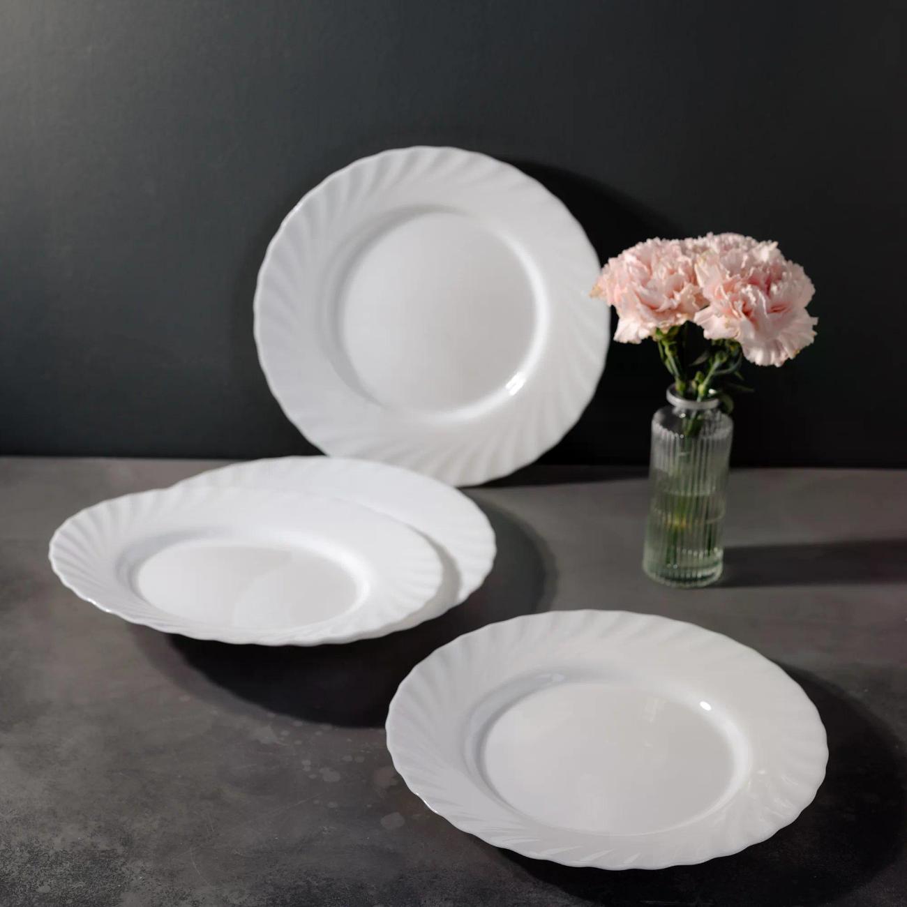 Набор Arcoroc тарелок Trianon 6 шт диаметр 24,5 см