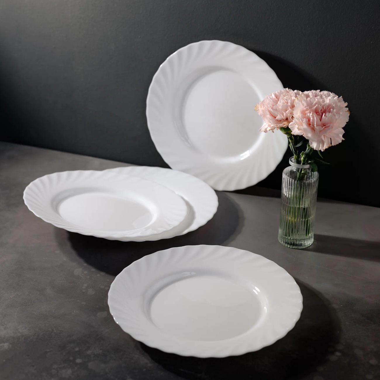 Набор Arcoroc тарелок Trianon 6 шт диаметр 24,5 см