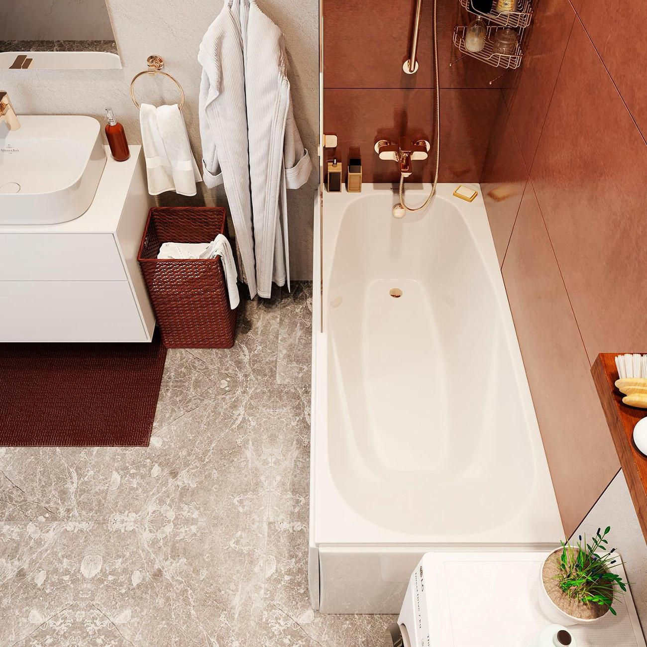 Ванна акриловая VAGNERPLAST Aronia VPBA157ARN2X-04