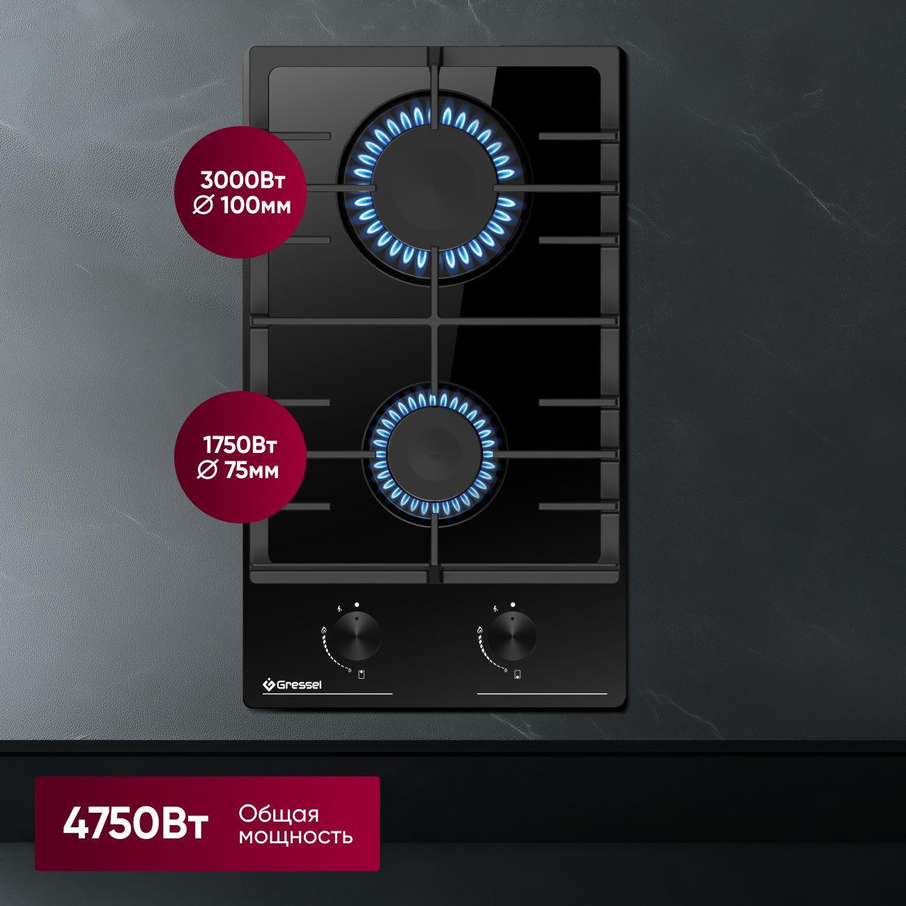 Варочная панель газовая Gressel Premium U30H20S088