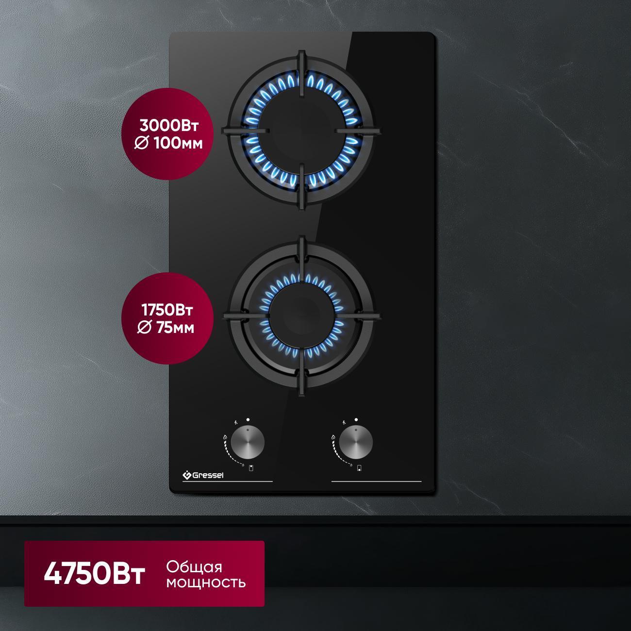 Варочная панель газовая Gressel Premium U30N20S088