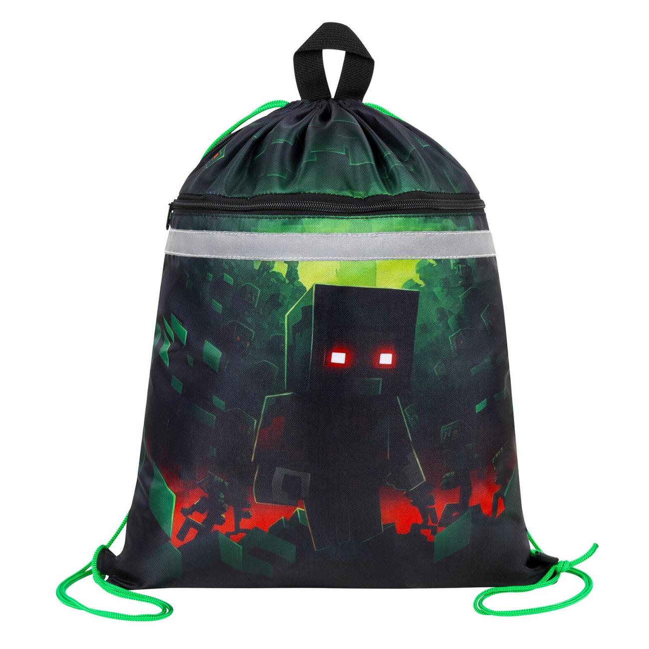 Сумка для обуви Brauberg с петлей, светоотраж, 2 отдел,46х36см, (272396)