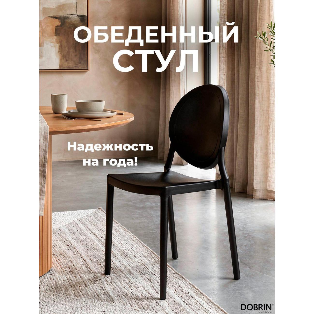 Стул садовый DOBRIN Albert LMZL-PP712 черный фото