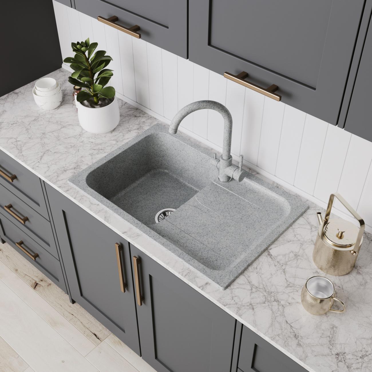 Мойка кухонная POLYGRAN Alto-780 L/G (891371)