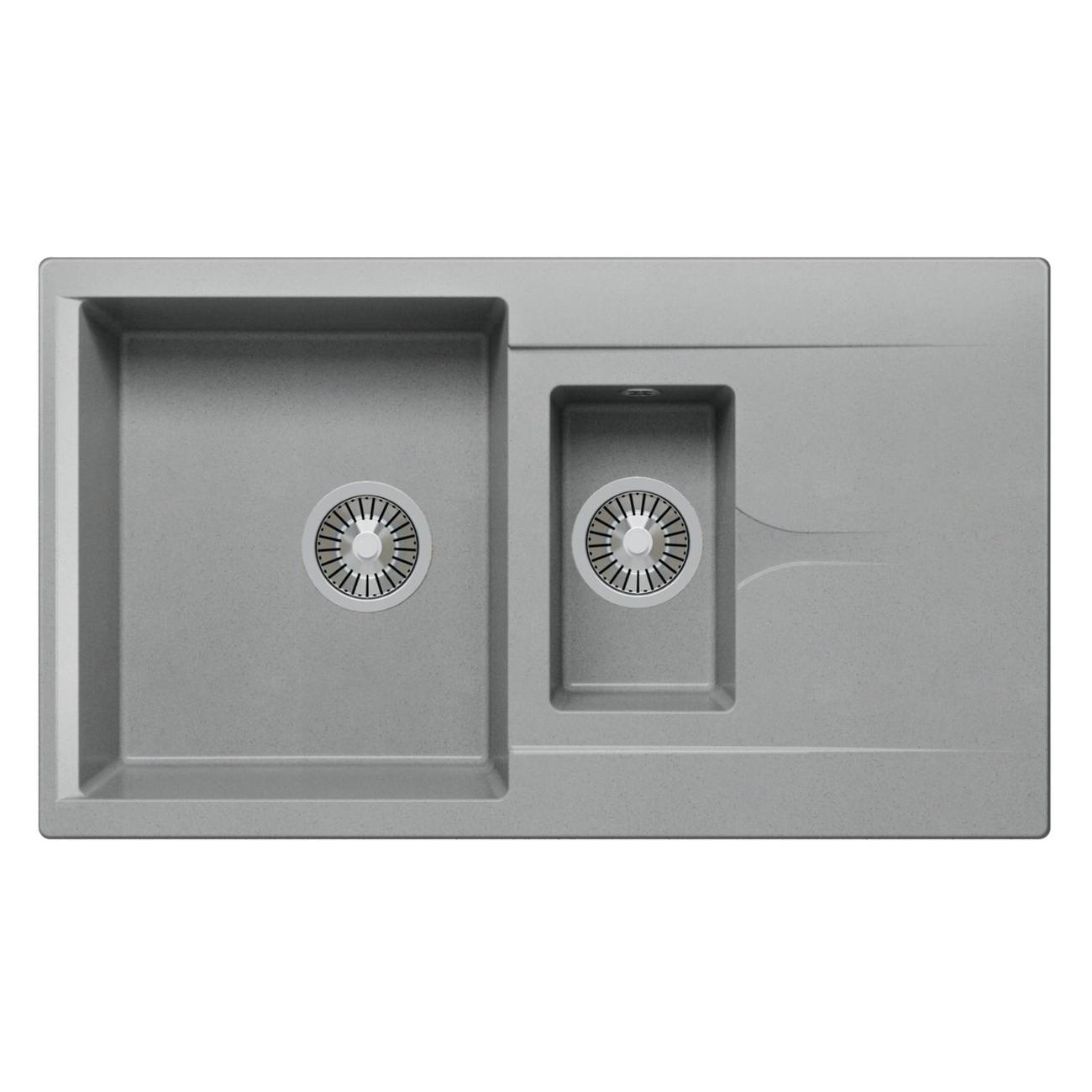 Раковина для кухни POLYGRAN BRIG-870 (№14 Серая)