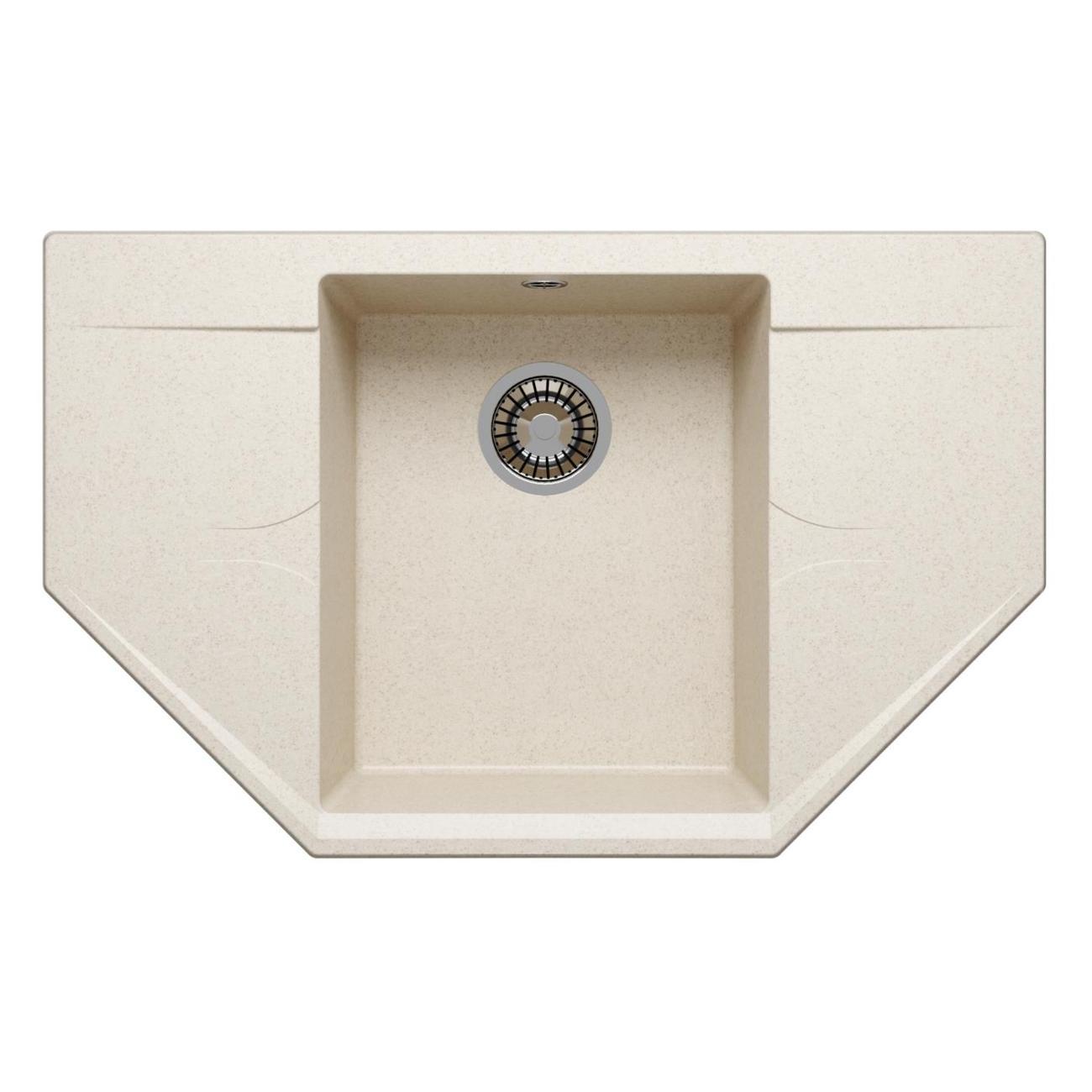 Раковина для кухни POLYGRAN RIFF-800 (№327 Кремовая)