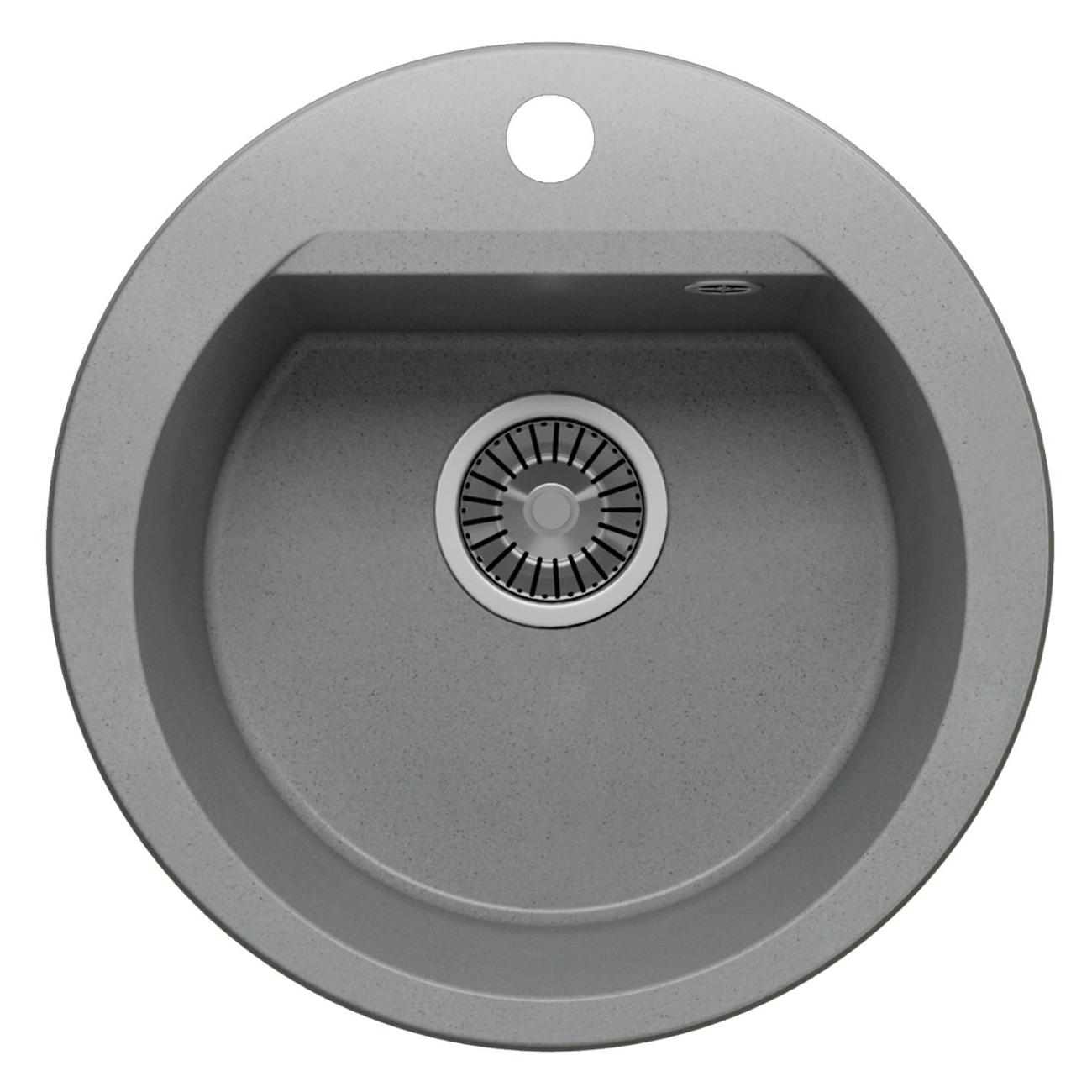 Раковина для кухни POLYGRAN ATOL-460 (№14 Серая) фото