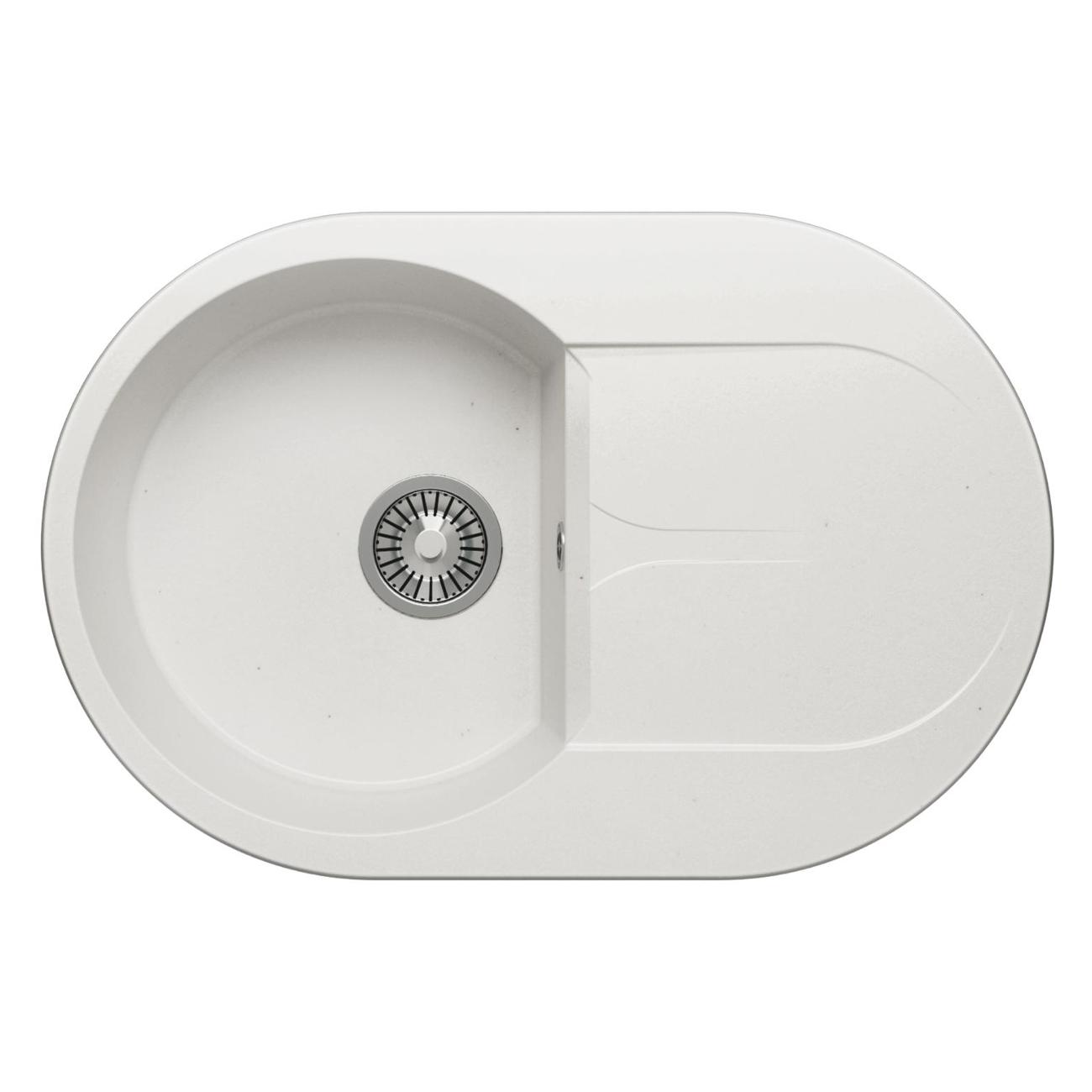 Раковина для кухни POLYGRAN ATOL-760 (№36 Белый Хлопок)