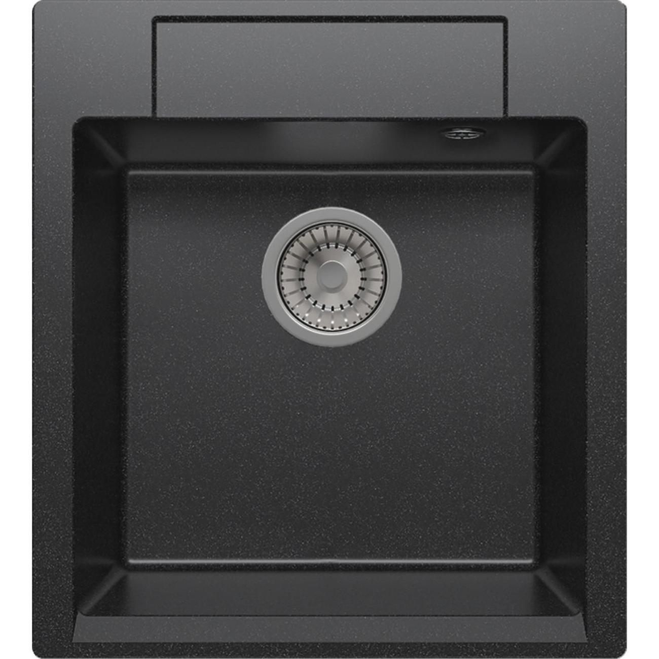 Раковина для кухни POLYGRAN ARGO-460 (№16 Черная) фото
