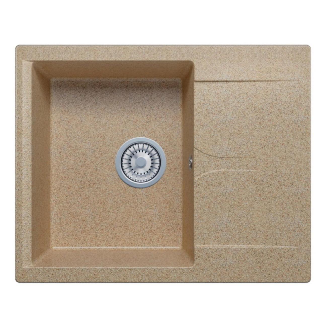 Раковина для кухни POLYGRAN GALS-620 (№302 Песочная)