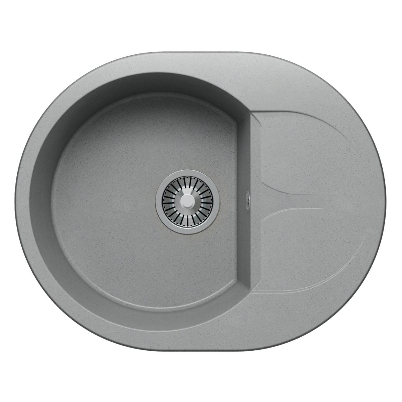 Раковина для кухни POLYGRAN ATOL-620 (№14 Серая)