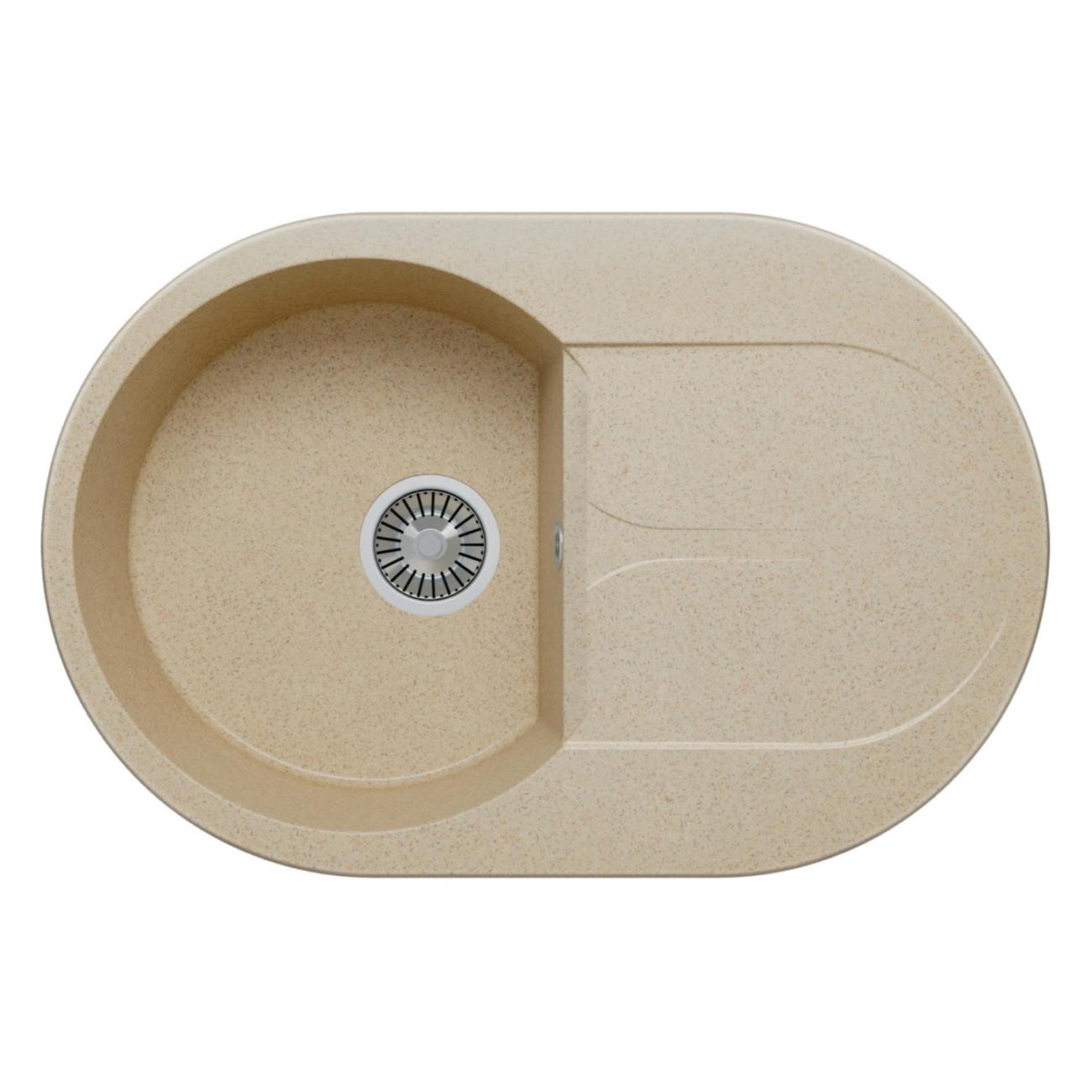 Раковина для кухни POLYGRAN ATOL-760 (№328 Опал)