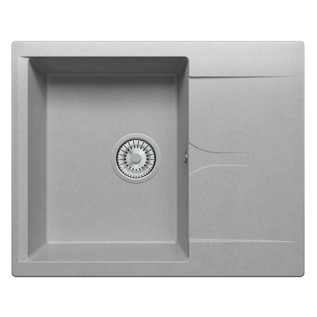 Раковина для кухни POLYGRAN GALS-620 (№14 Серая)