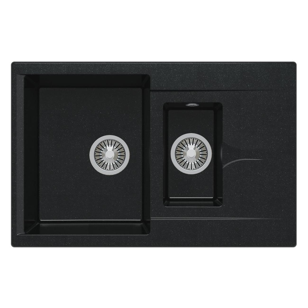 Мойка кухонная POLYGRAN BRIG-770 (№316 Космос) фото