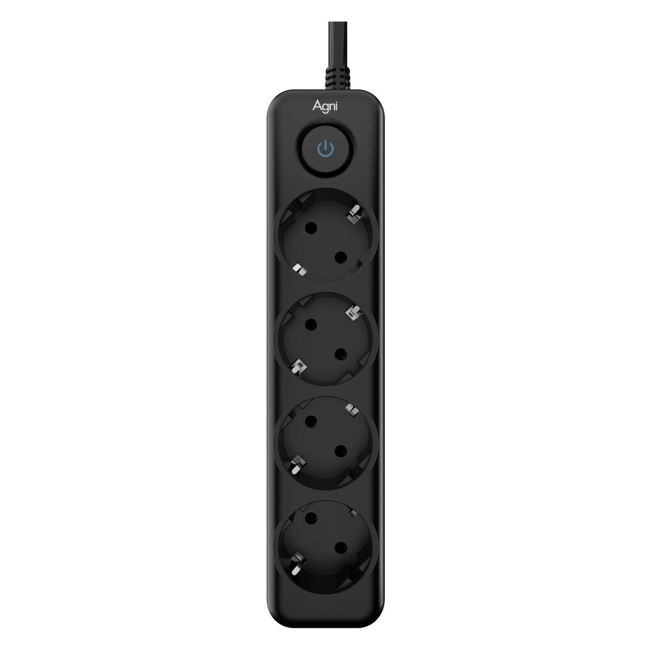 Сетевой фильтр AGNI TP-FD4E-2m-черный