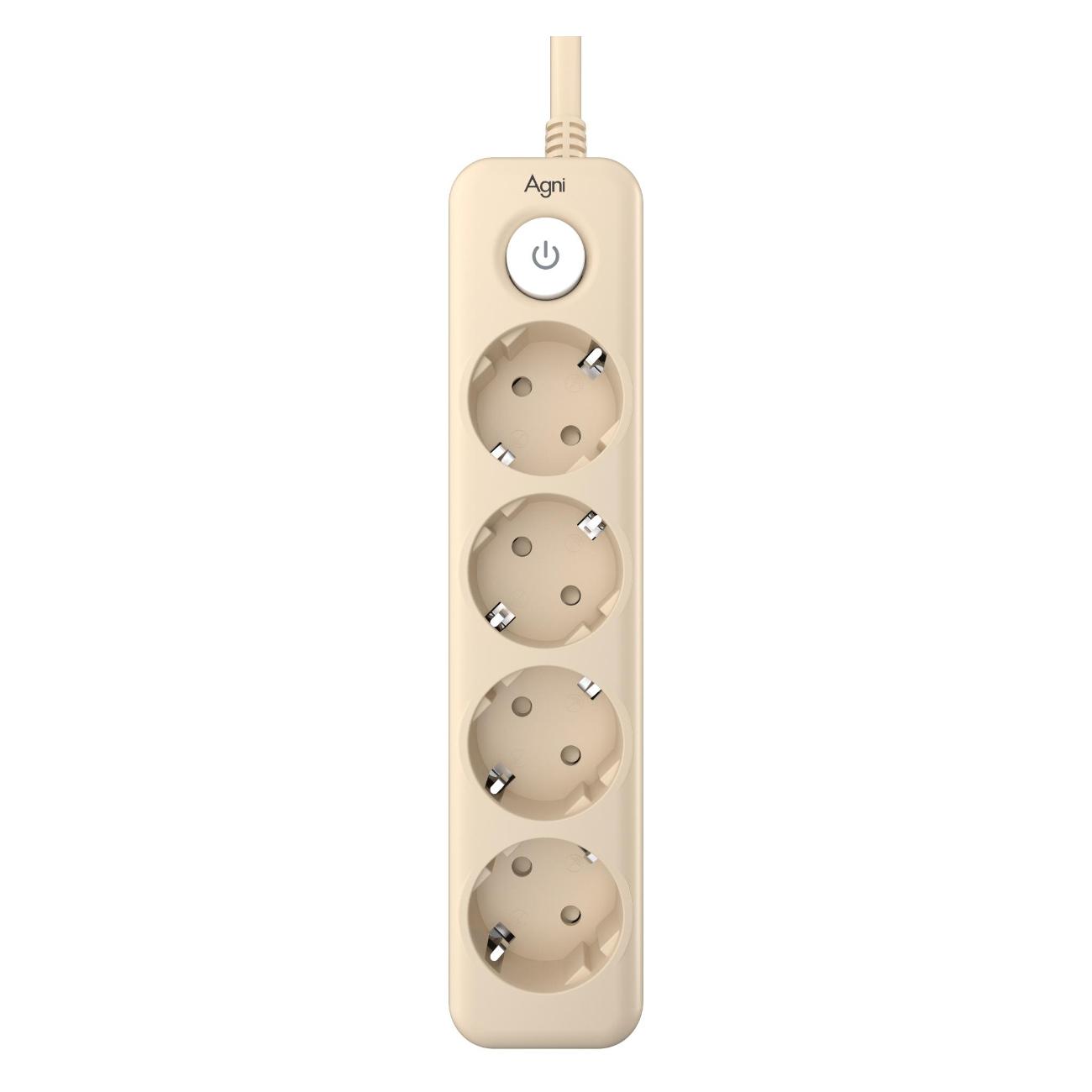 Сетевой фильтр AGNI TP-FD4E-3m-ivory