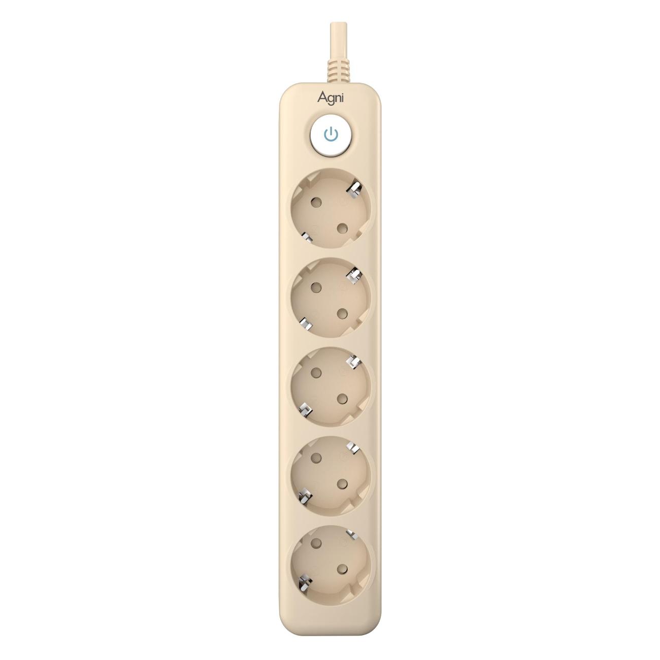 Сетевой фильтр AGNI TP-FD5E-3m-ivory