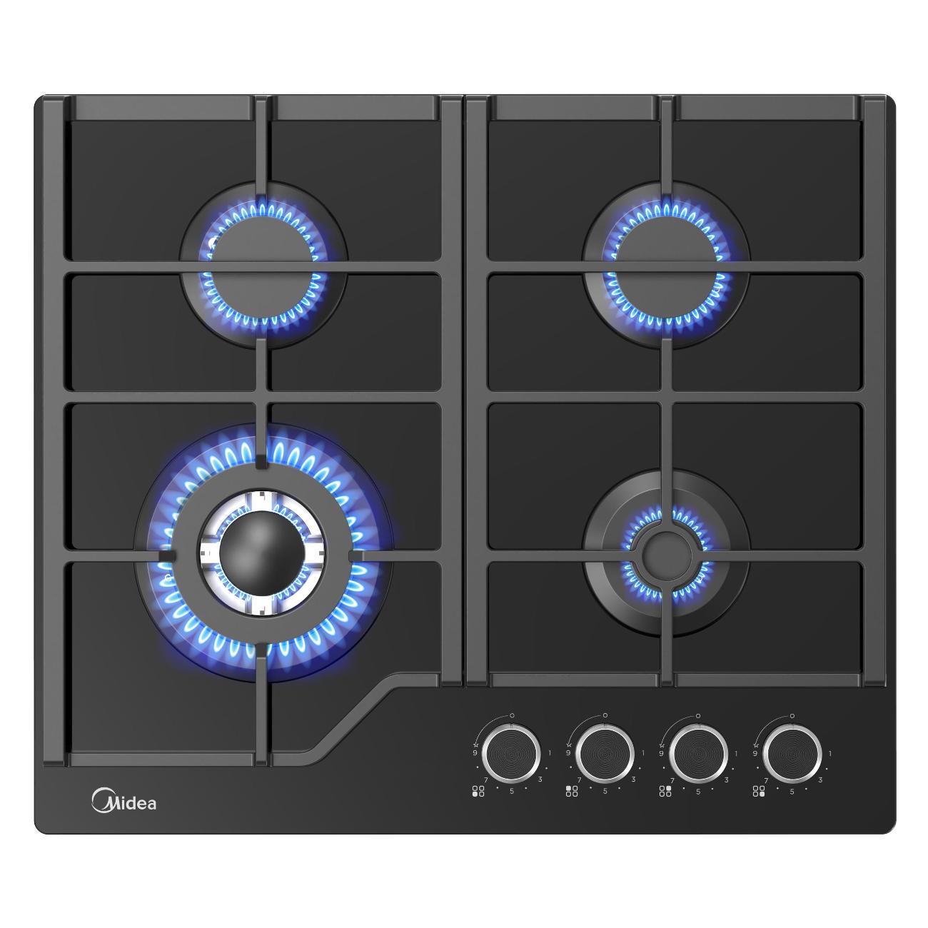 Встраиваемая газовая панель независимая Midea MG699TGB фото