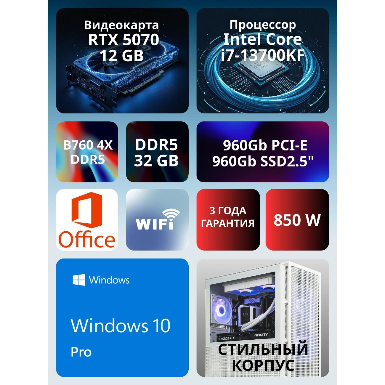 Системный блок игровой Robotcomp Зевс Мини V3 белый