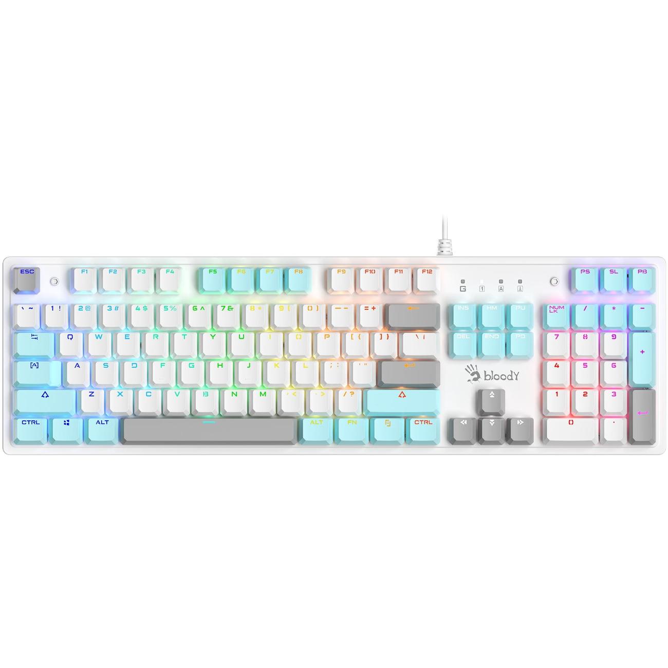 Игровая клавиатура A4Tech Bloody S520N белая