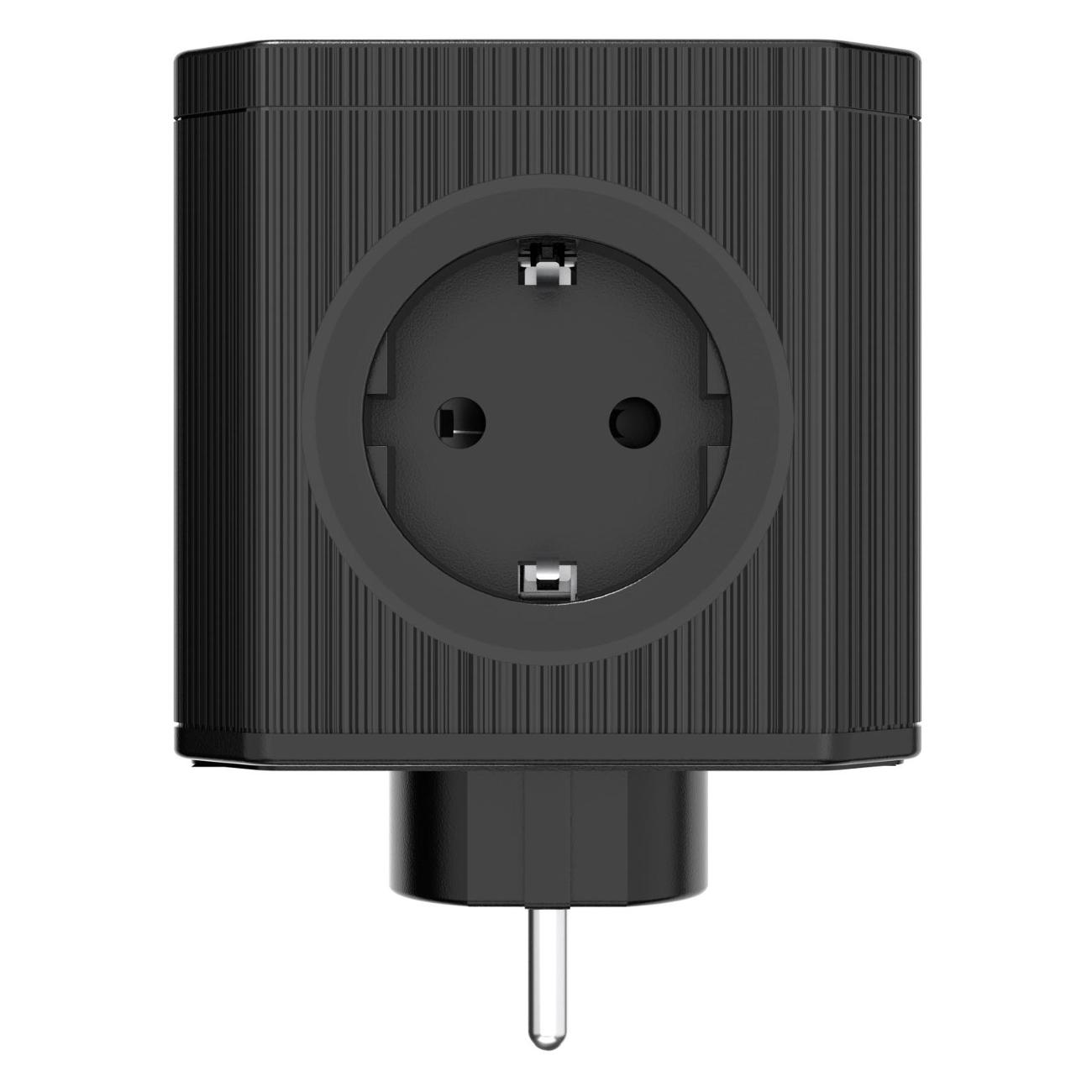 Тройник для розетки AGNI TP-VE5E-black