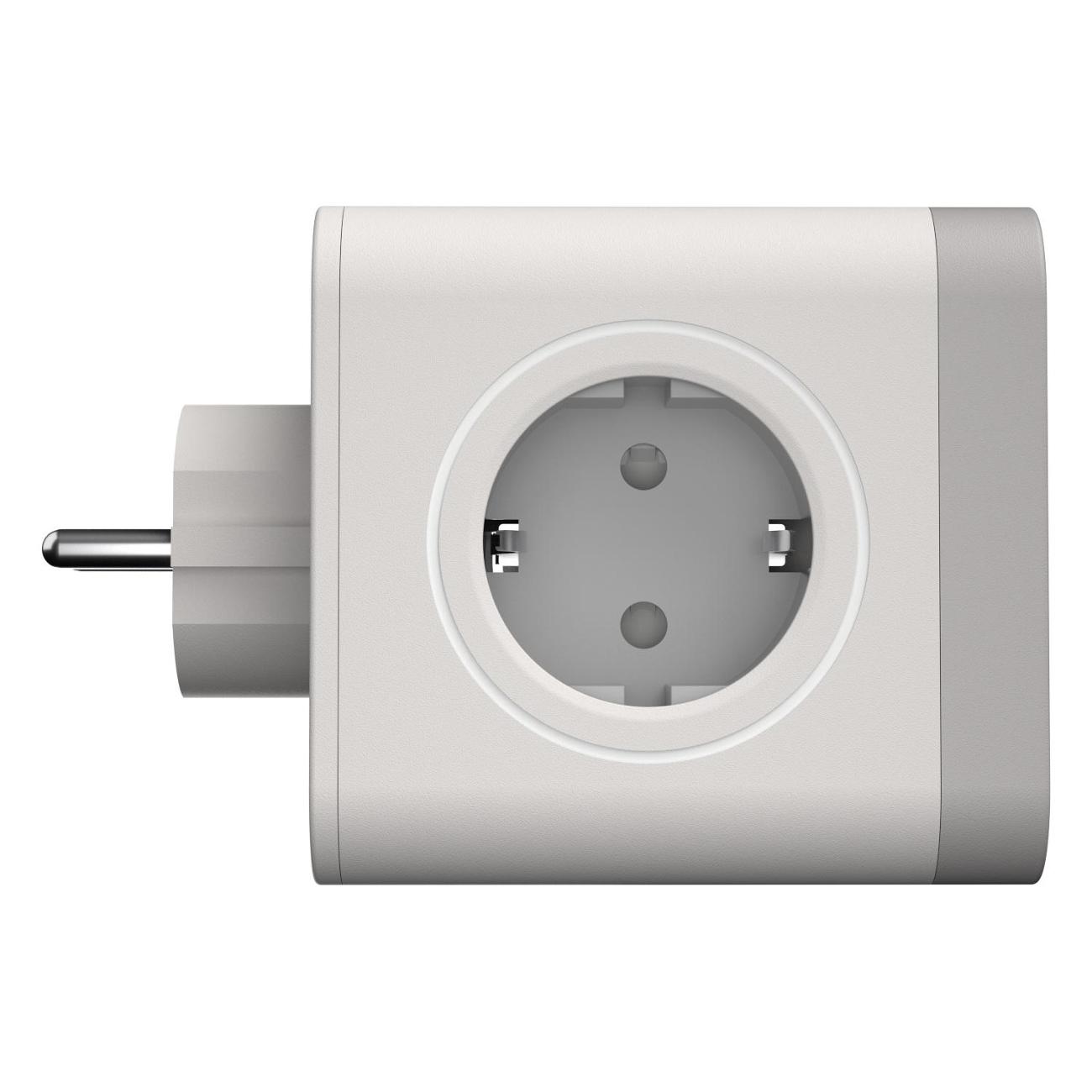 Тройник для розетки AGNI TP-WJ3U4E-C-white