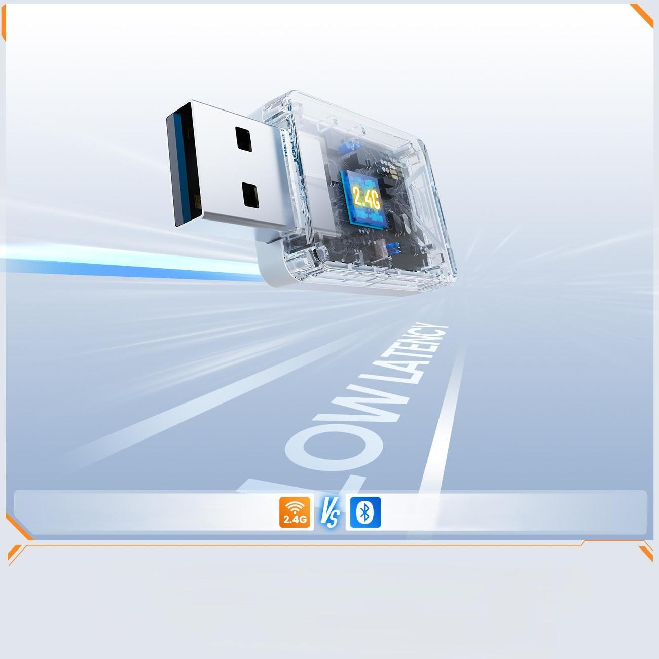 Беспроводные игровые наушники EKSA E1000WT-WH