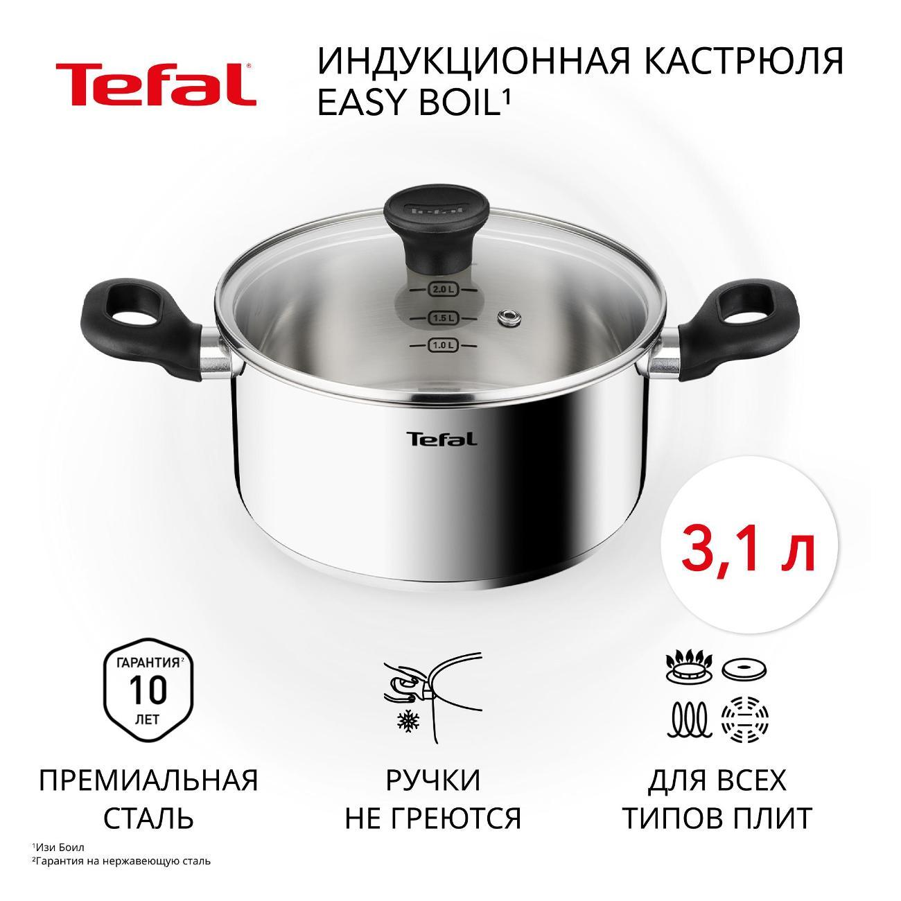 Кастрюля Tefal Easy Boil 20 см с крышкой G7494474