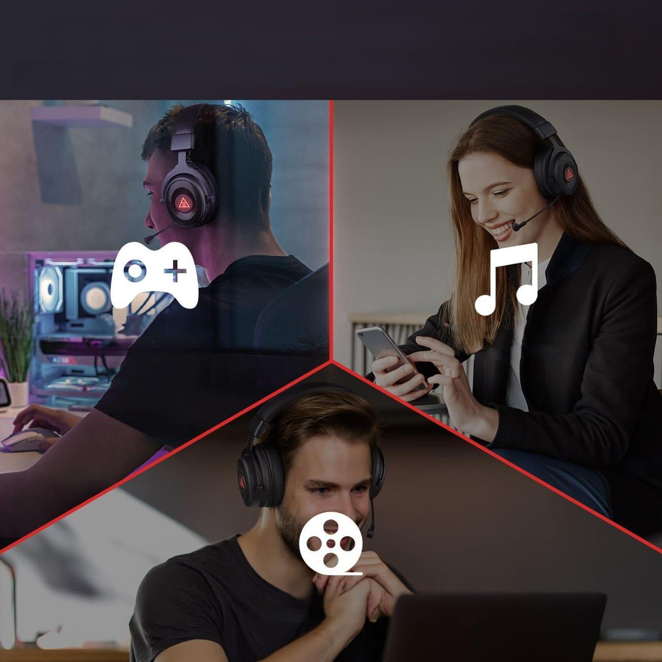 Проводные игровые наушники EKSA EKS-E900-RD