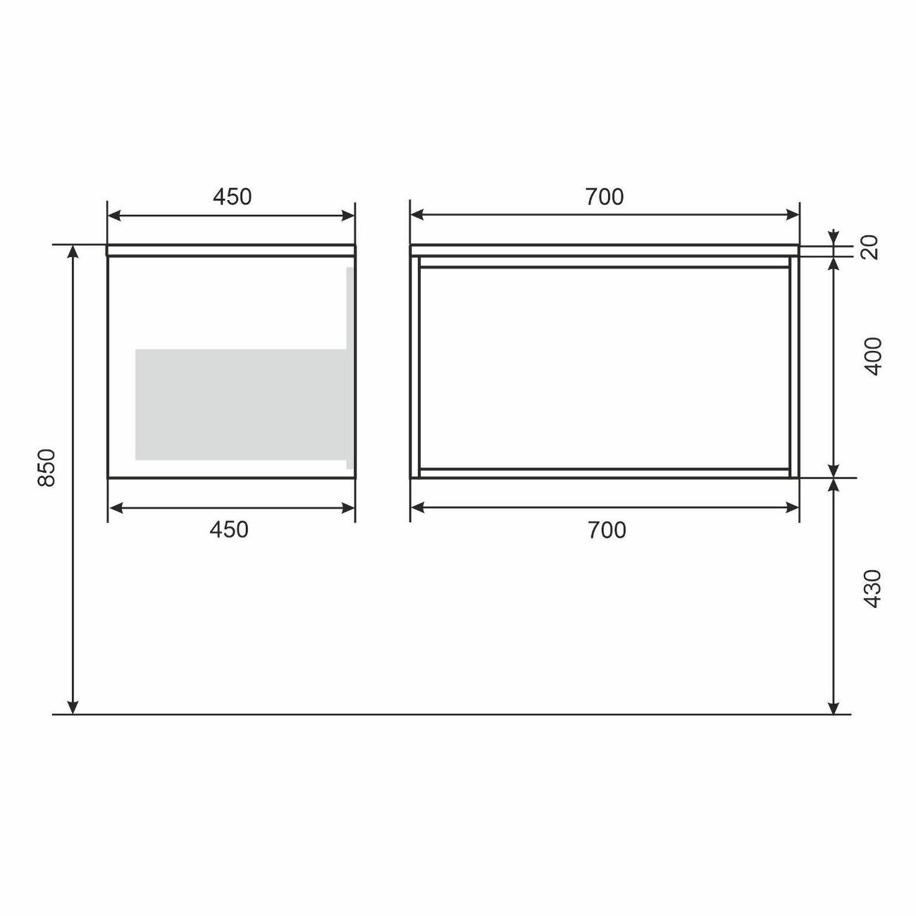 Тумба под раковину Uperwood Next Premium (3930205152)