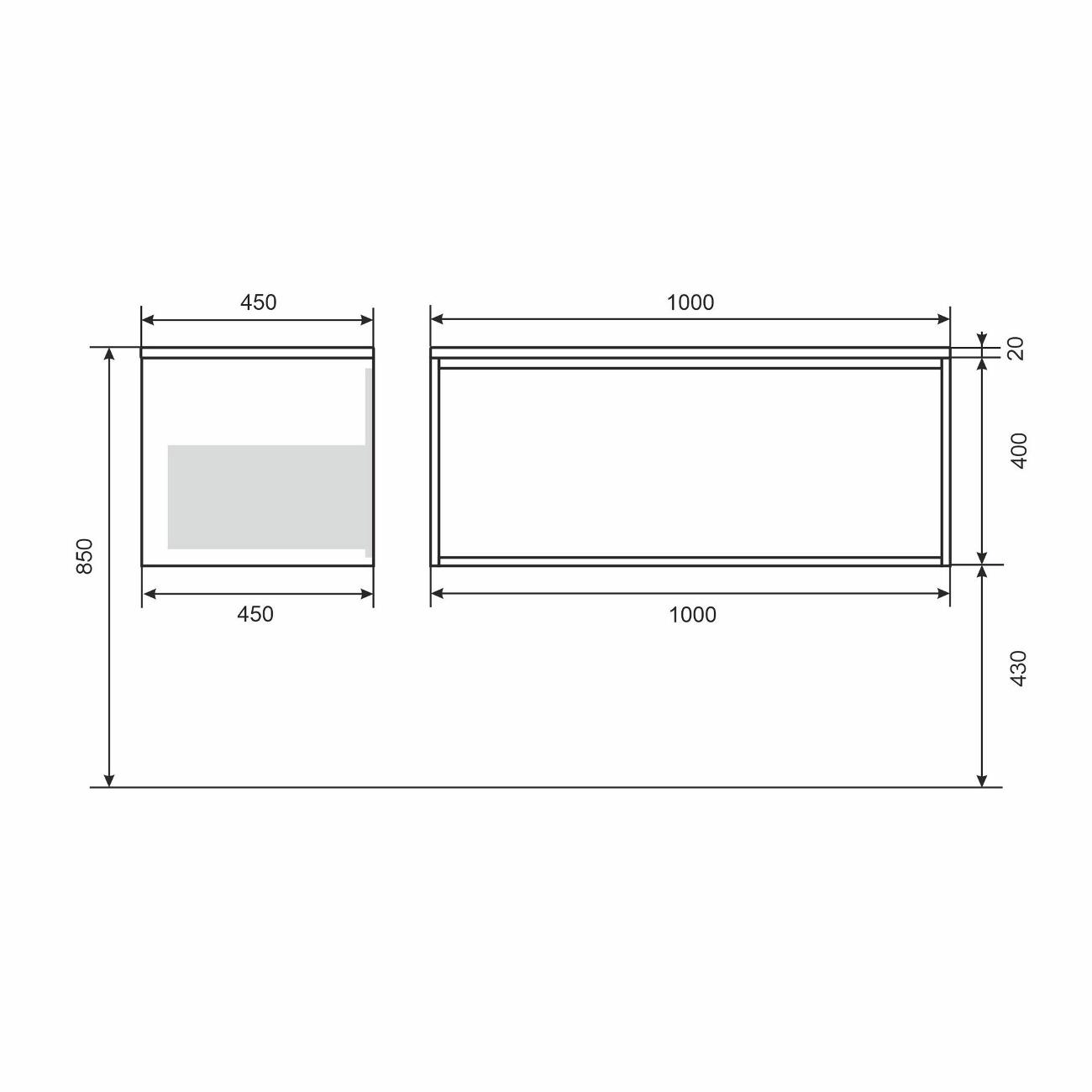 Тумба под раковину Uperwood Next Premium (3930205160)