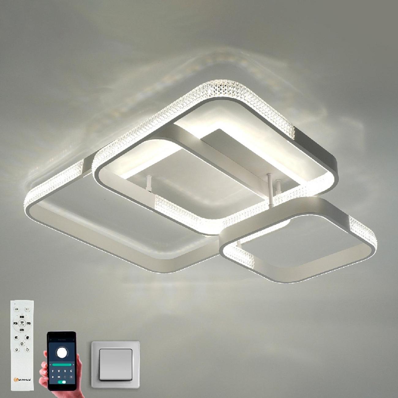 Люстра Estares MISTER 140W 4S-APP-720x660x160-WHITE/CLEAR-220-IP20