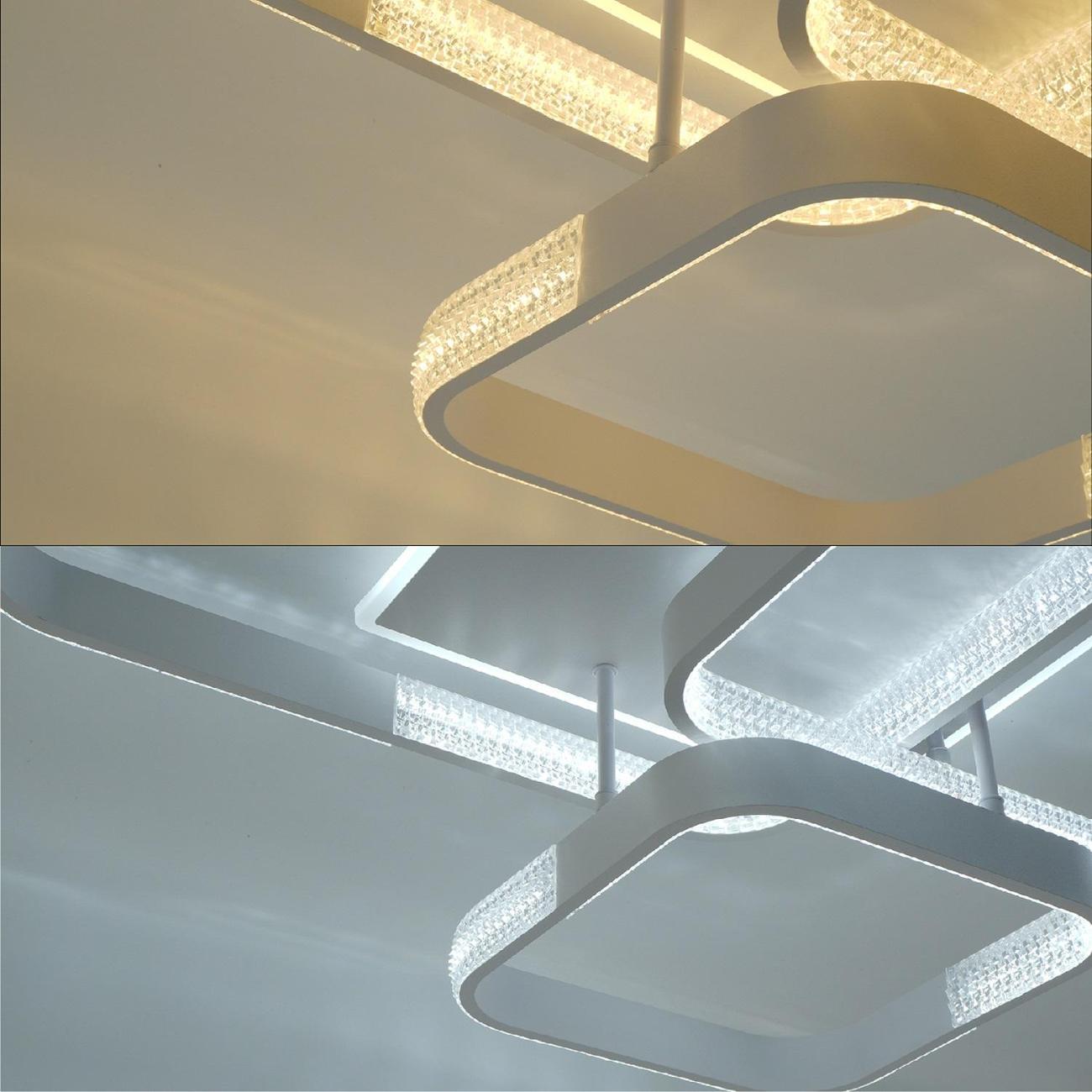 Люстра Estares MISTER 140W 4S-APP-720x660x160-WHITE/CLEAR-220-IP20