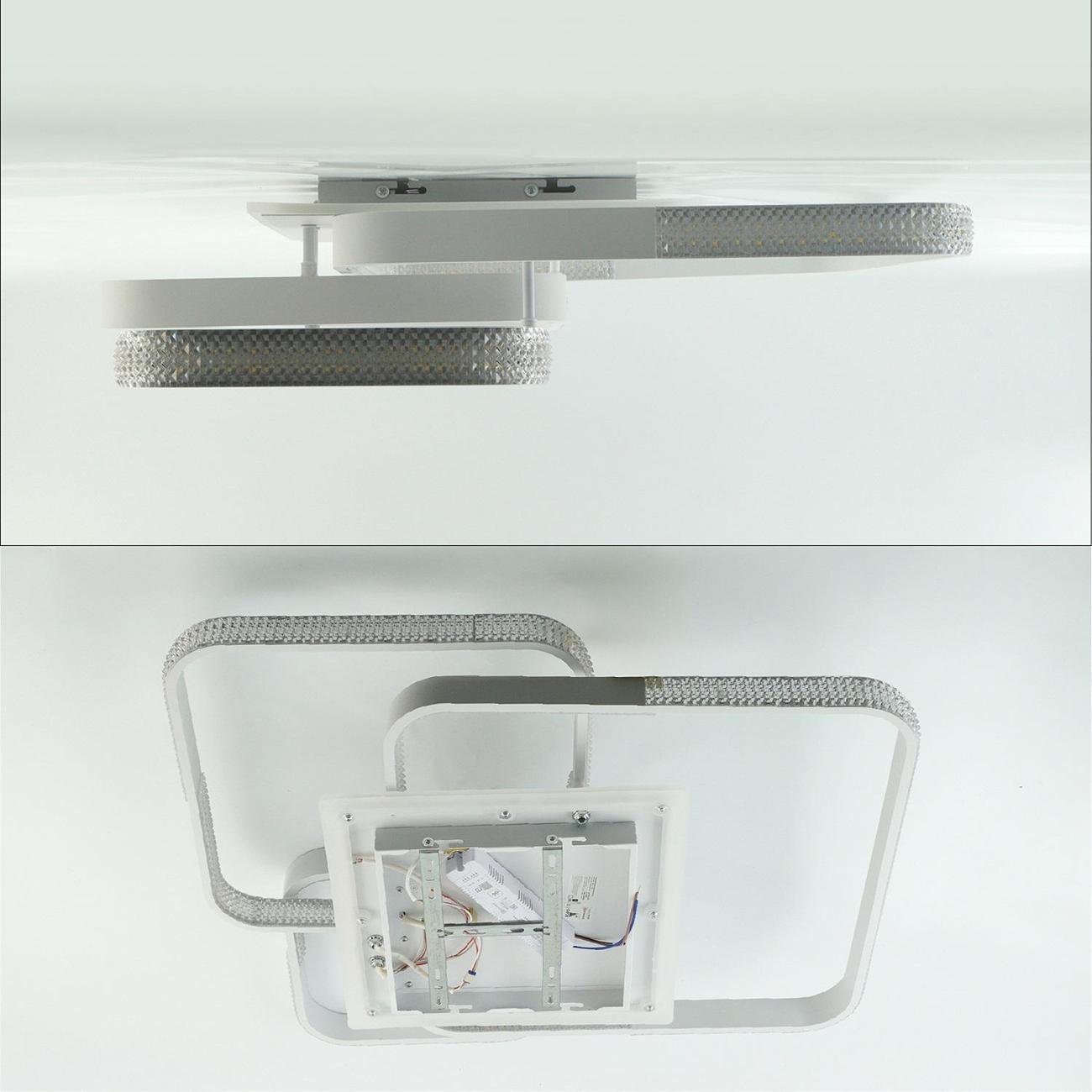 Люстра Estares MISTER 140W 4S-APP-720x660x160-WHITE/CLEAR-220-IP20